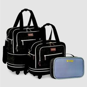 BIAGGI Zipsak Foldable, Expandable Underseat Carryon with Wheels